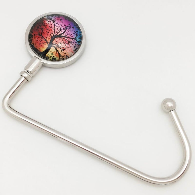 ROFLYER Purse Hook Hanger for Table Bar Handbag Hanger Safer Cleaner Bag Table Hanger with Velvet Pouch (Wish Tree) - Image 2